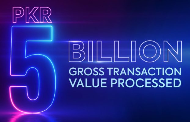 PKR 5 Billion Gross Transaction Value Processed