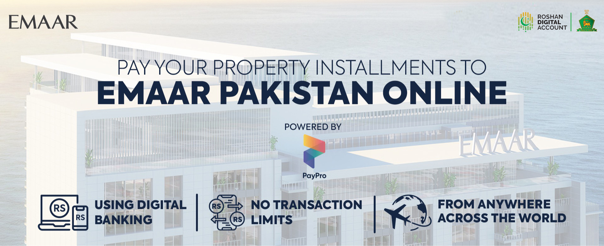 Bank Al Habib Roshan Digital Account x PayPro x EMAAR Pakistan | Update ...